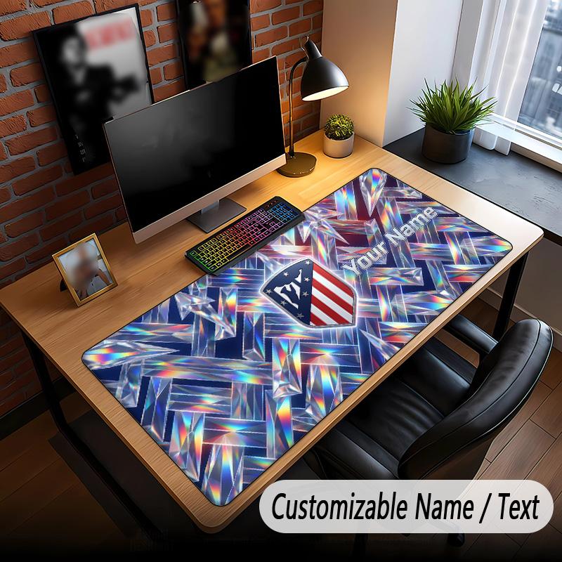 Large Mouse Pad Atletico Madrid FC Print Custom Name Text Desk Mat for Office Gaming