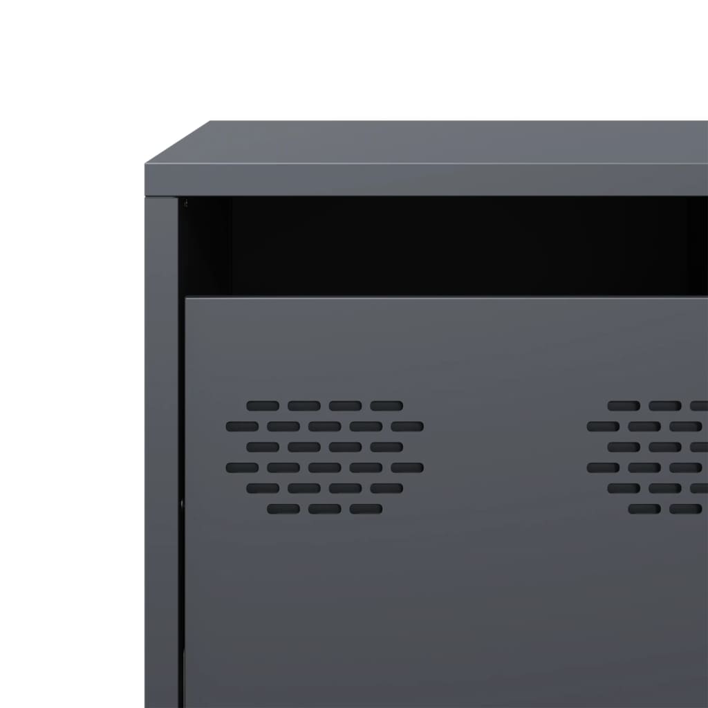 TV Cabinet Anthracite 135 X 39 X 43.5 Cm Cold Rolled Steel