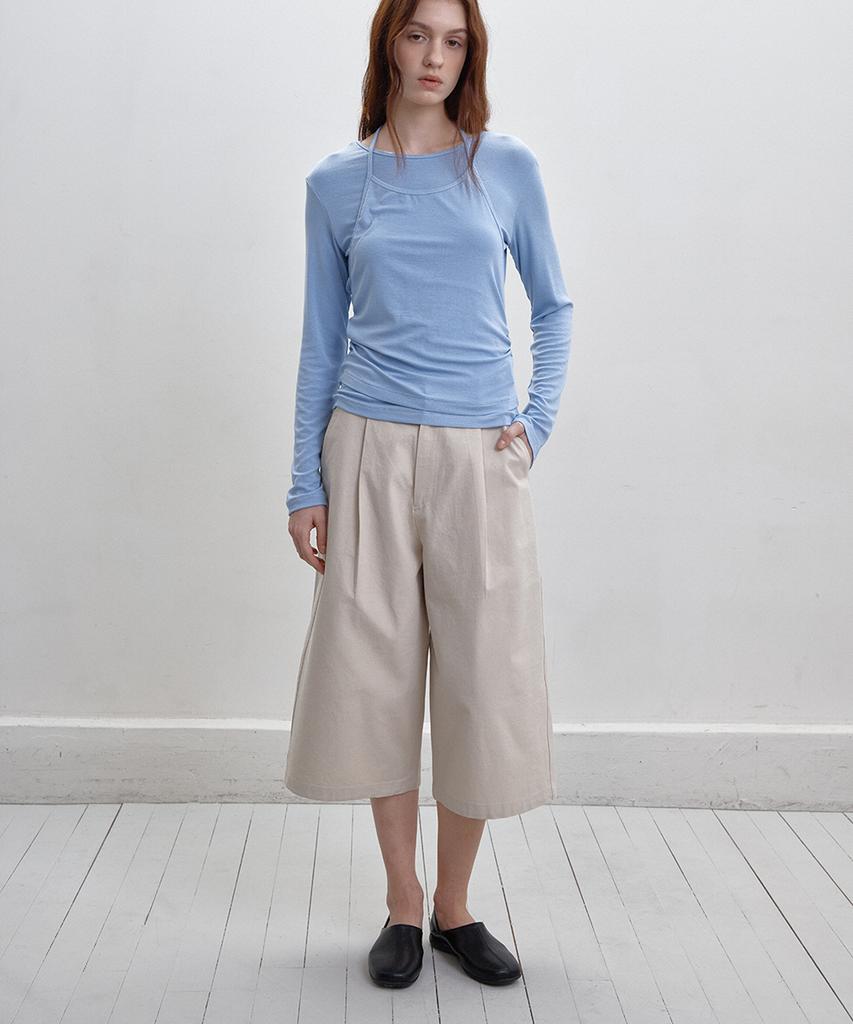 BUT'TON Bird Bermuda Pants(Beige)