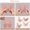 48Pcs/4Set 3D Butterfly Wall Decor 4 Styles 3 Sizes,Butterfly Decorations For Butterfly Birthday Party Cake Room Decorations