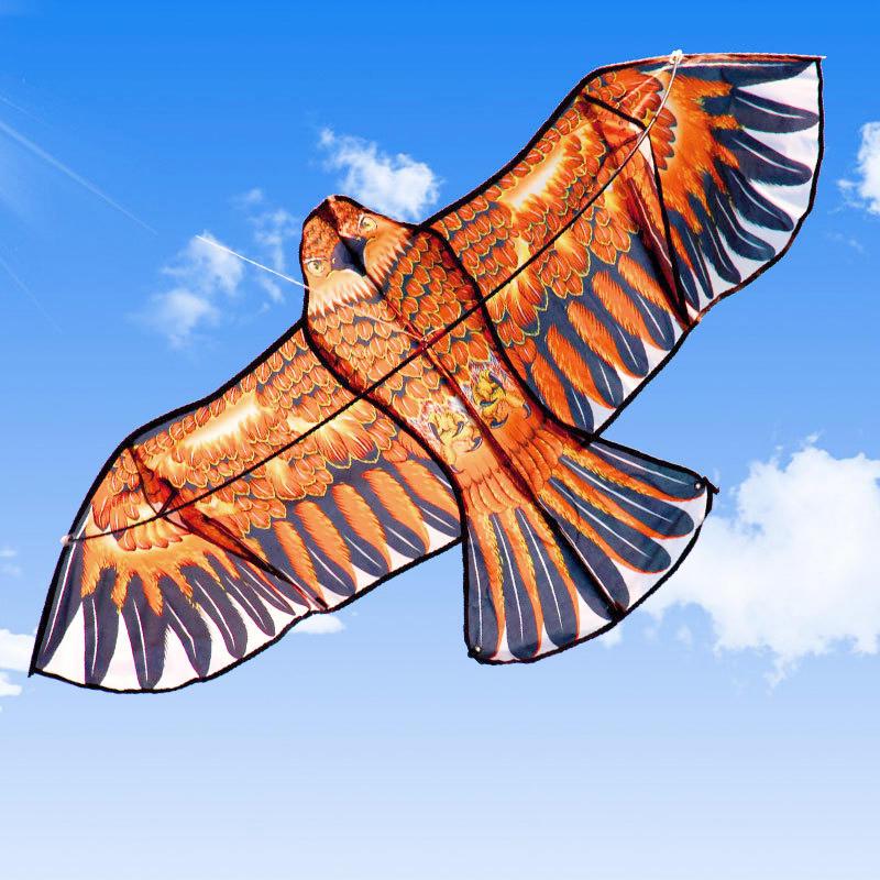 1.1m Eagle Kite Large Eagle Flying Bird Kites Children Gift Family Trips Garden Outdoor Sports DIY Toy
