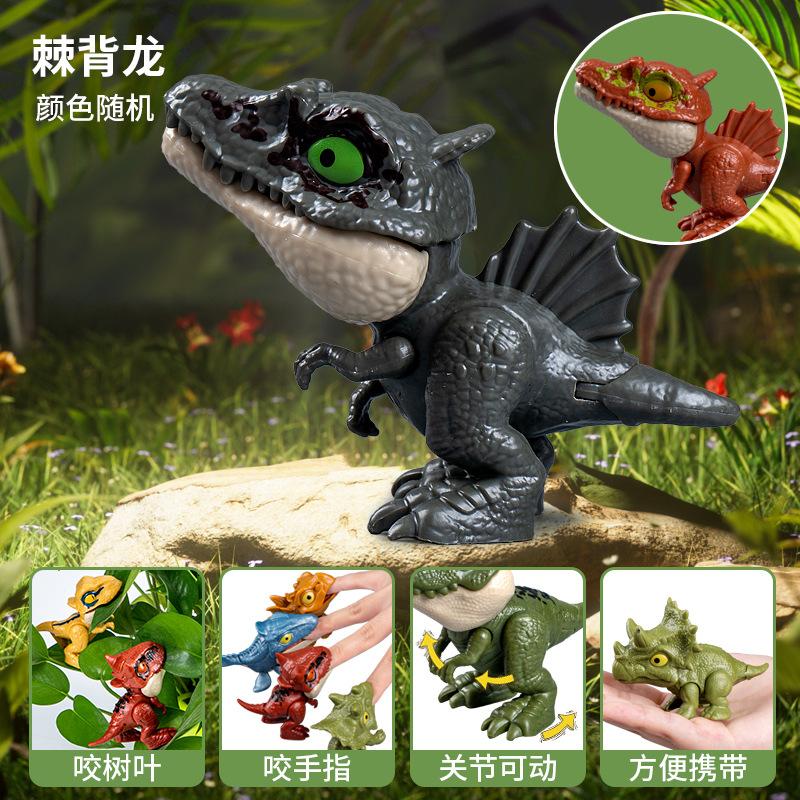 Mini Crocodile Dinosaur Teeth Biting Toy Creative Stress Relief Prank Toy For Kids