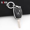 2 Button Tpu Car Key Case Cover For Renault Trafic Clio Duster Logan Dacia Sandero For Nissan Terrano Almera Protector Keychain