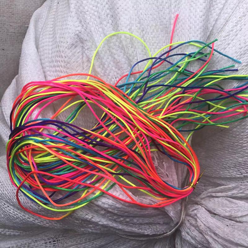 Lixia Rainbow Egg Holder: Handwoven No. 5 Cord Girls' Braided Hair Accessory with Five-Color Thread for Dragon Boat Festival