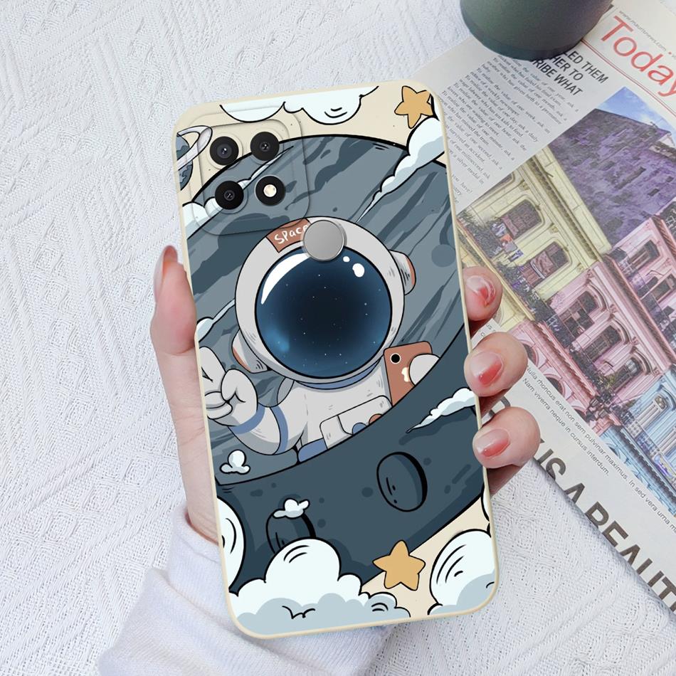 Custodie Per OPPO A15 A15S A16K A16E Design Carino Morbido Silicone Liquido Protezione Fotocamera Migliorata Cover Posteriore Per OPPO A 16K 16E Coque