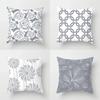 Gray Geometric Printing Sofa Cushion Cover Pillowcase Home Decor Party Car Bedding