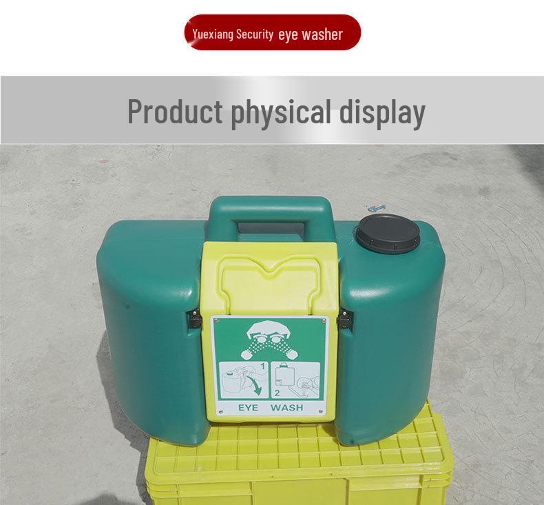 34L Mobile Emergency Eyewash Cart - 9 Gallon Portable Laboratory Unit