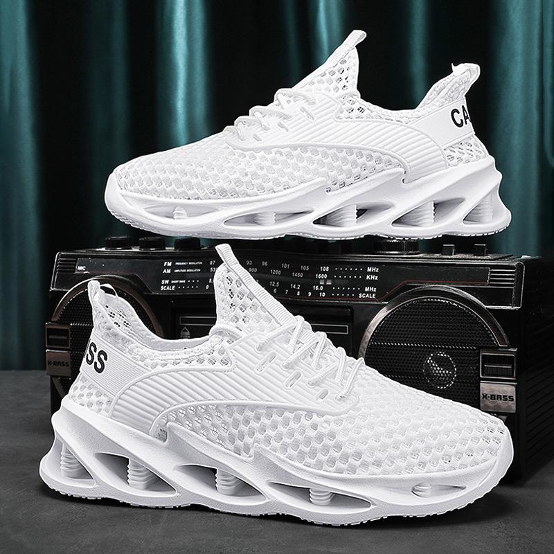 2025 new summer model breathable mesh lightweight sports shoes running shoes fitness shock-absorbing soft sole hollow couple explosion