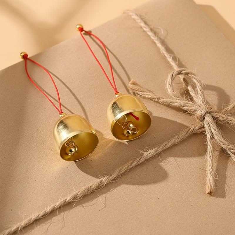 Mini Metal Bell Wind Chime 2cm DIY Doorbell Hanging Decoration for Entryway Home Small Ornament