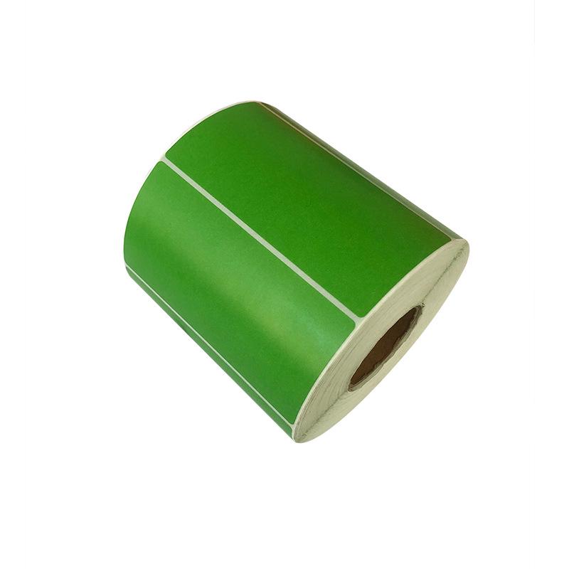Colored Self-Adhesive Paper Stickers - Red, Yellow, Blue, Green for Barcode Printing