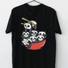 Unisex Panda Ramen T Shirt L Size