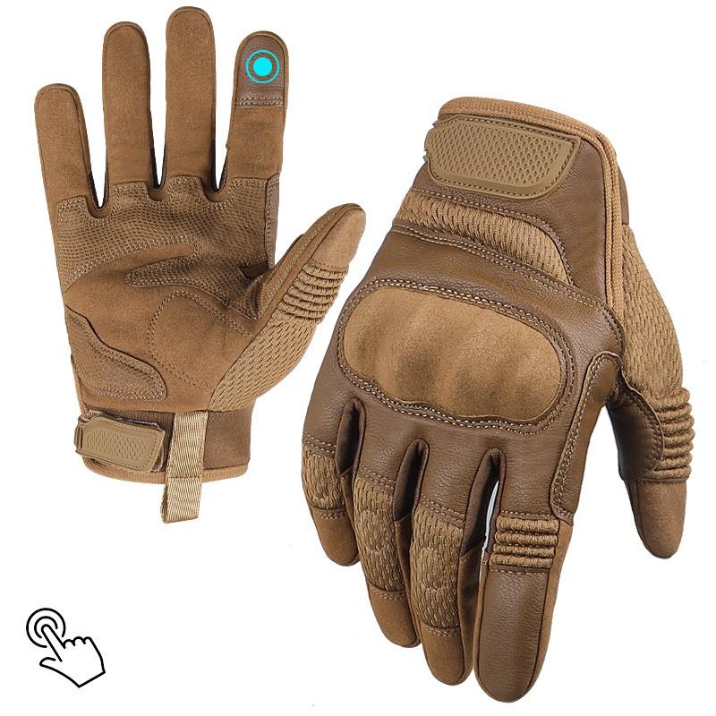 Tactical Cycling Gloves With Touchscreen Compatibility Outdoor Sports Anti-Slip Full Finger Mountain Biking Hiking