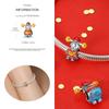 Copper Metal Dragon&Lucky Cat&Lion Dance&God of Wealth&Lucky Bag Charm Bead Component Compatible With Brand Bracelet High Quality Fine Jewelry
