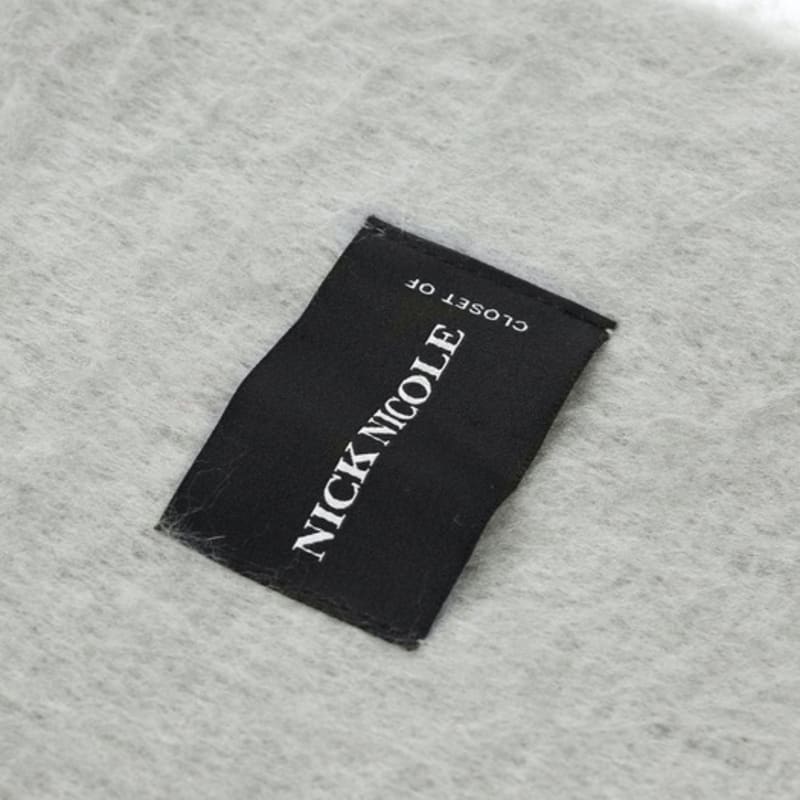 NICK&NICOLE PREMIUM BOLD SOFT MUFFLER_GRAY