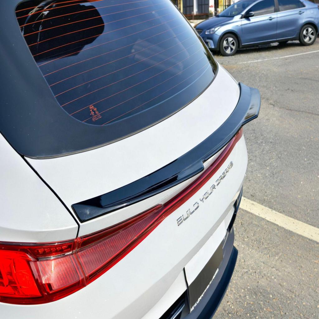 Compatible with BYD E2: Front Bumper Kit, Side Skirts, Rear Spoiler, Top Spoiler, Middle Spoiler, Rear Diffuser, Air Deflector, Rear Bumper. 