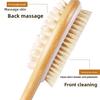 Double-sided Massage Brush SPA Nanzhu Bristle Bath Brush Long Handle Bath Rub Back Massage Tendon Rub Bath Brush