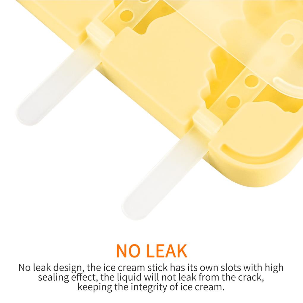 Cute Ice Cream Mould Heat-resistant Silicone Molds 3 Slots Non-stick Food Grade Animal Molds Baking Tool Kitchenware Kitchen