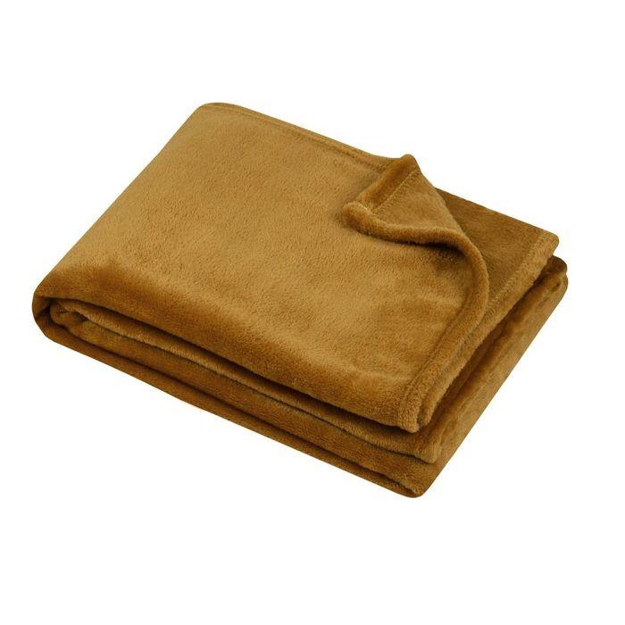 Plaid 130x160 cm Collection Confort camel