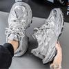 Fashion 2025 Autumn New Mesh Breathanle Low Top Thick Sole Casual Men's Shoes Fashion Versatile Comfortable Niche Design Chunky sneakers
