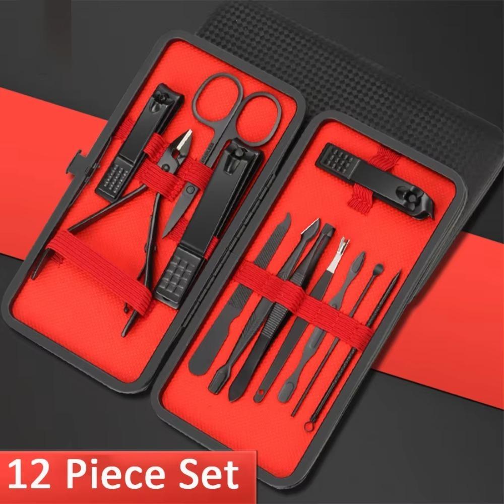 7/10/12/18/20/24PCS Set Stainless Steel Nail Scissors Nail Shaper Manicure Set  Foot Hand Care