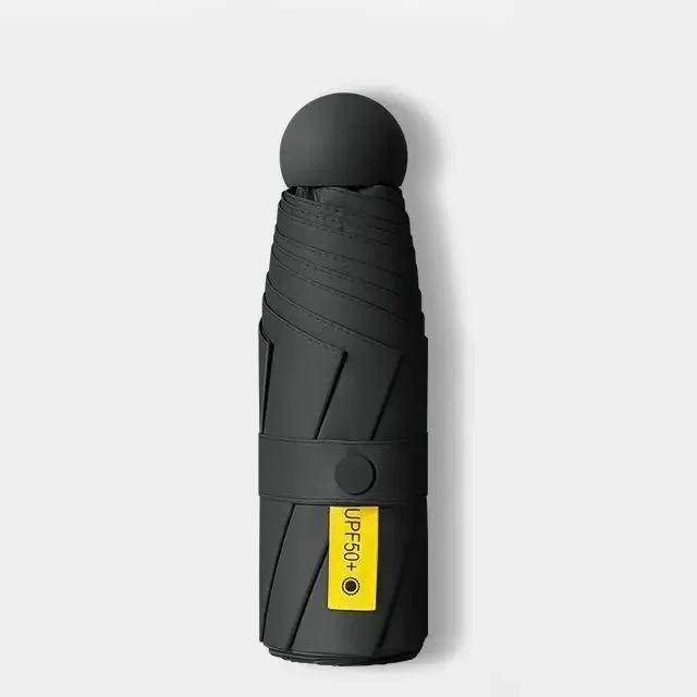 8-Ribs Sun Umbrella Portable Mini Umbrella Sun Protection Capsule Umbrella Parasol with Box UV Folding Pocket  Umbrella
