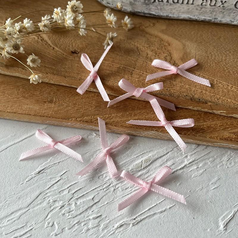 2.5cm Wide Handmade Ribbon Bow Knot for DIY Clothing & Hair Accessories, Card Holders, and Decorations