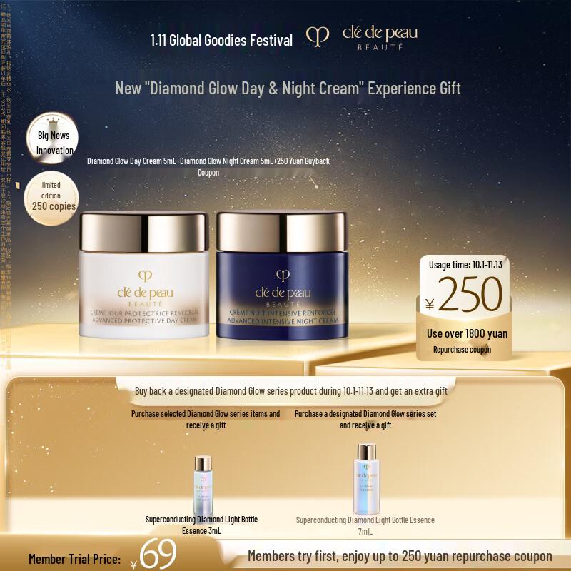 

Cle de Peau Beaute Пробный набор дневного и ночного кремов