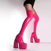 Sexy Thigh Boots Women Block Thick High Heels Brand Party Platform Over The Knee Boots Female Street Shoes Woman Botas Femininas