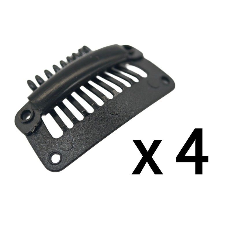 

Plastic Clip Wig Hair Piece Fixed Clip Beret Large Clip Can Pass Security Check Anti-Metal Allergy A pack of 4/delivery needle thread