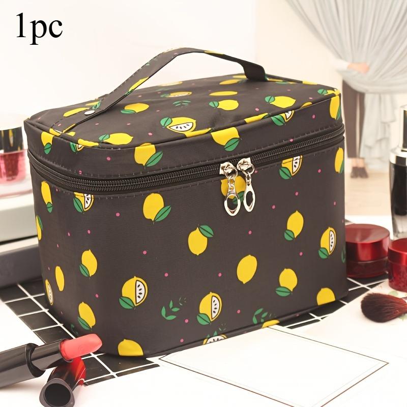 1pc Portable Women Makeup Bag High Capacity Toiletries Organizer Storage Cosmetic Cases Zipper Wash Beauty Pouch Travel Bag