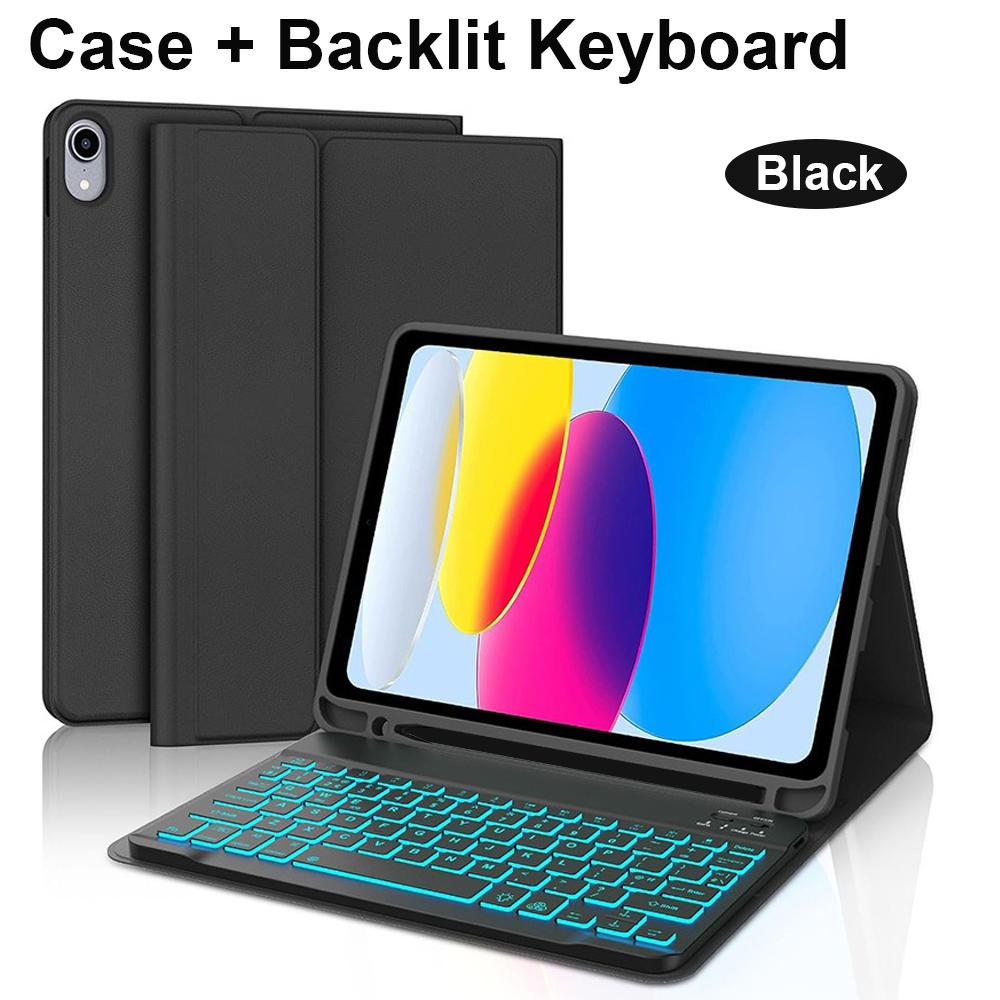 Case for iPad A16 11 Inch A3355 A3356 A3354,Bluetooth Keyboard Cover for iPad 10th 10.9 Inch A2696 A2757 A2777 A3162