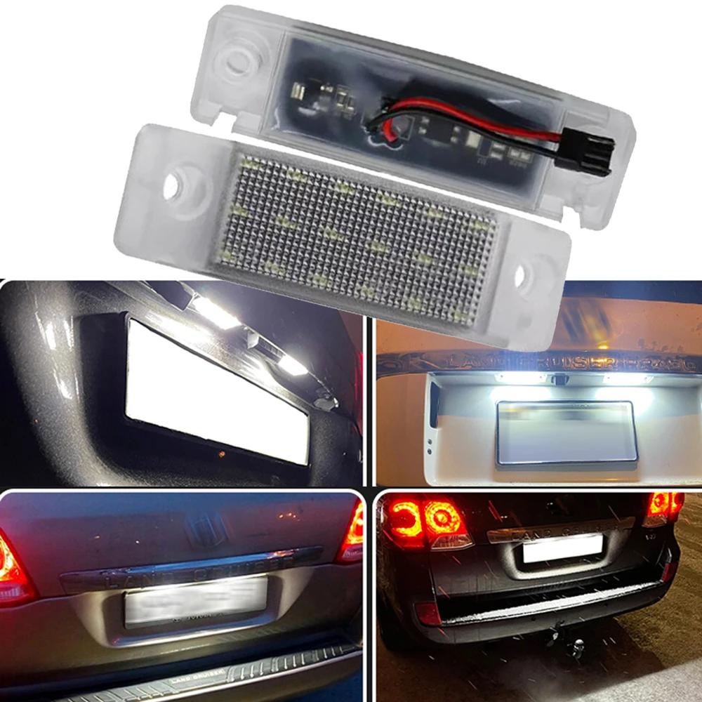2 buc 12 V LED Lampă pentru plăcuța de înmatriculare pentru Toyota 4Runner Previa Land Cruiser Prado pentru Toyota Sequoia Corolla Lumină albă pentru plăcuța de înmatriculare
