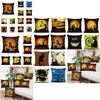 Stylish Invisible Zipper Halloween Cushion Cover For Sofa And Bed