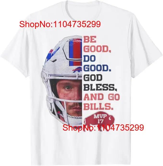 Be Good Do God Bless Go Bills Cute Love Funny T Shirt vintage Washed Versatile homme Soft designer clothes Men Breathable