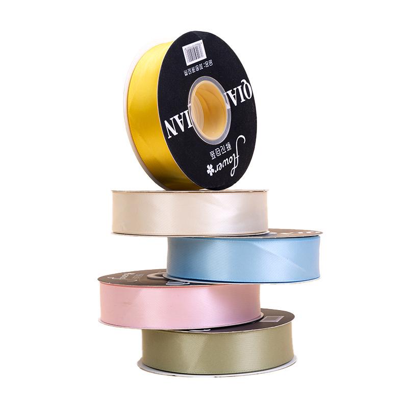 Customizable Light-Colored Double-Sided Polyester Ribbon for Florist and Gift Packaging