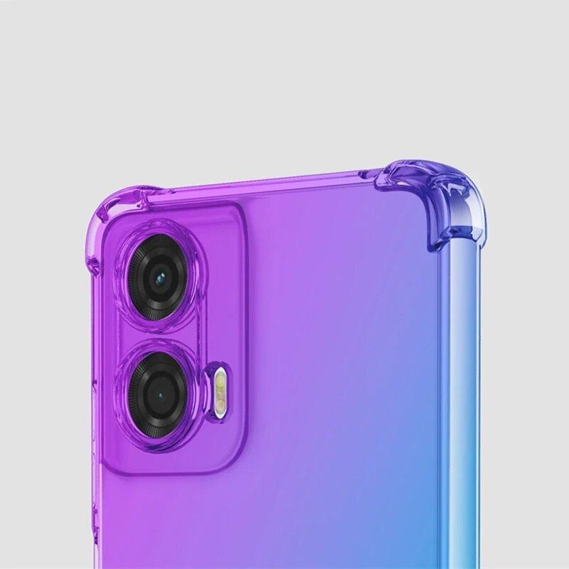 Gradient Dropproof Case for Motorola Moto G85, Purple/Blue