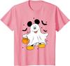 New Disney Mickey and Friends Halloween Ghost Mickey Mouse Fashion Casual T-Shirt S-4XL Four Seasons