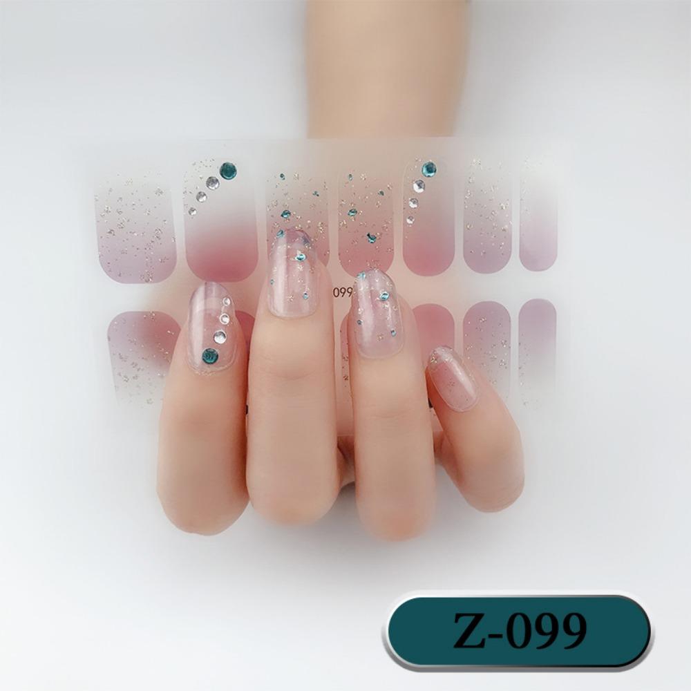 Z dreidimensionaler wasserfester No-Bake-Gel-Nagellack-Film Vollsticker einfacher europäischer und amerikanischer Stil fortgeschrittene Nagelfilm-Papier-Nagelsticker