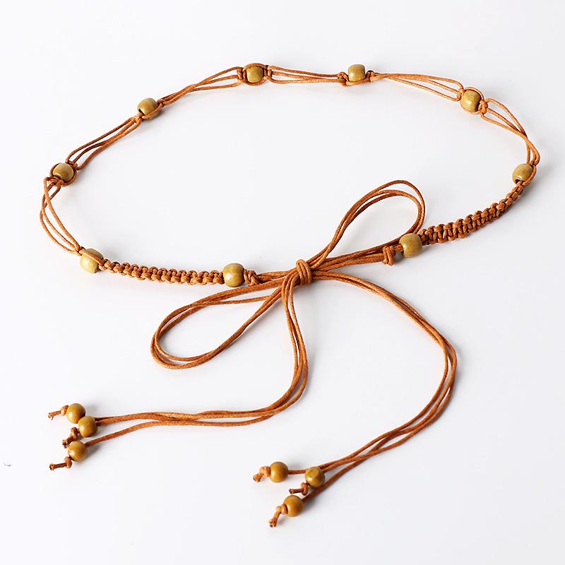 

Bohemian Ethnic Women s Woven Waist Chain Belt for Dresses and Skirts