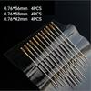 12-48PCS Side Hole Blind Sewing Needles Stainless Steel Self Threading Needle for Elderly Hand Sewing DIY Home Stitching Tool