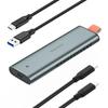USB-C M.2 NVMe/NGFF Dual Protocol External SSD Enclosure