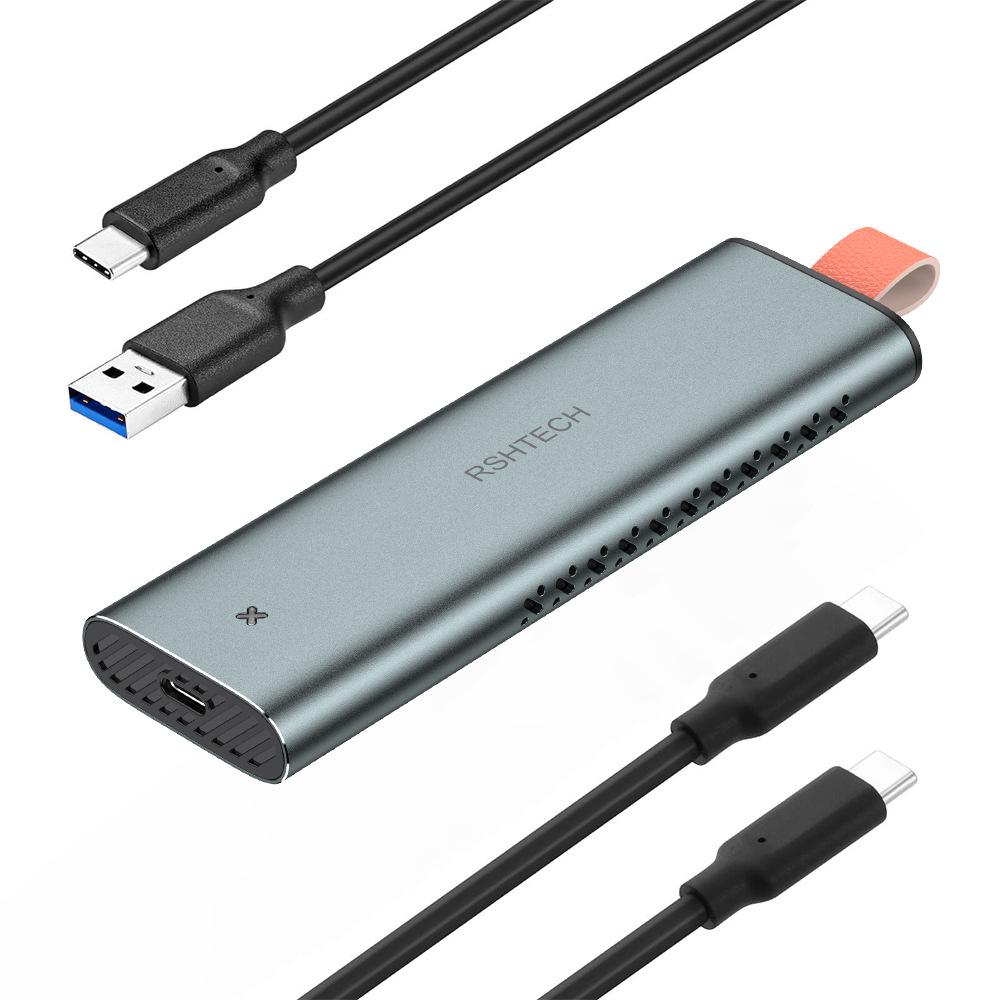 USB-C M.2 NVMe/NGFF Dual Protocol External SSD Enclosure