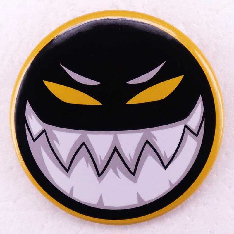 Black Monster Brooch Pin