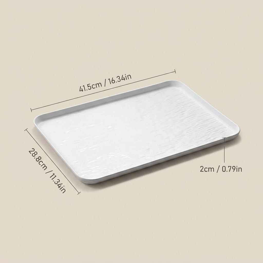 Rectangular Plastic Vanity Tray Bathroom Organizer Perfume Tray Stackable Makeup Organizer Cosmetic Storage Box Desk Accessories