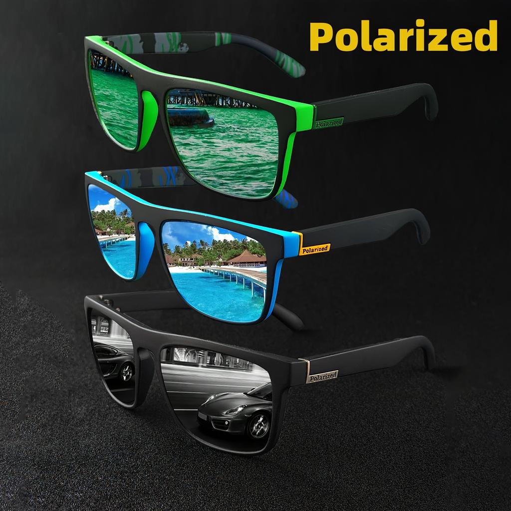 7Pairs Special Offer Square Polarized Sunglasses Anti Glare Sun Shades For Summer Party Vacation Travel Driving Fishing Glasses