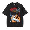 Anime Hajime No Ippo Makunouchi Ippo Grafik Washed T-Shirt Herren Vintage T-Shirts Oversized T-Shirt Harajuku Herren Baumwoll Tops