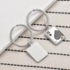 Creative Poker Stainless Steel Keychain Cool Stylish Design Fashion Bag Pendant Practical Personality Gift