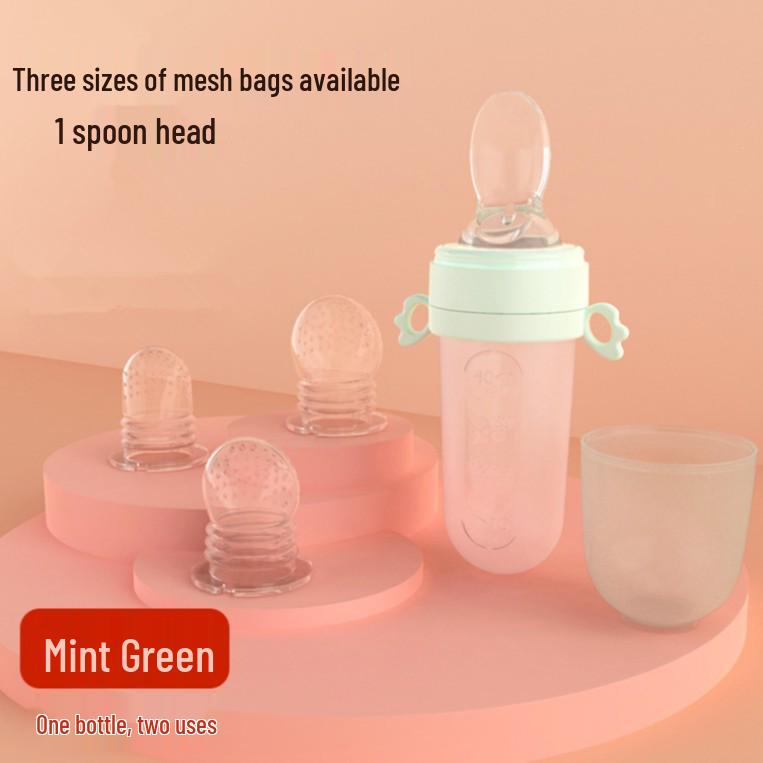 Silicone Baby Feeding Spoon & Teether for Rice Cereal and Puree