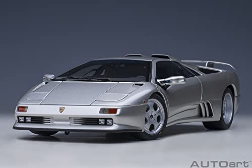 AUTOart 1/18 Scale Lamborghini Diablo SE30 Jota in Titanio/Metallic Silver (Finished Model) 79143