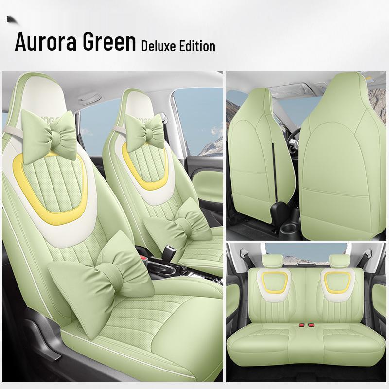 JS Wuling Bingo Car Seat Cushion Cover: Stylish, Sporty Leather for All Seasons